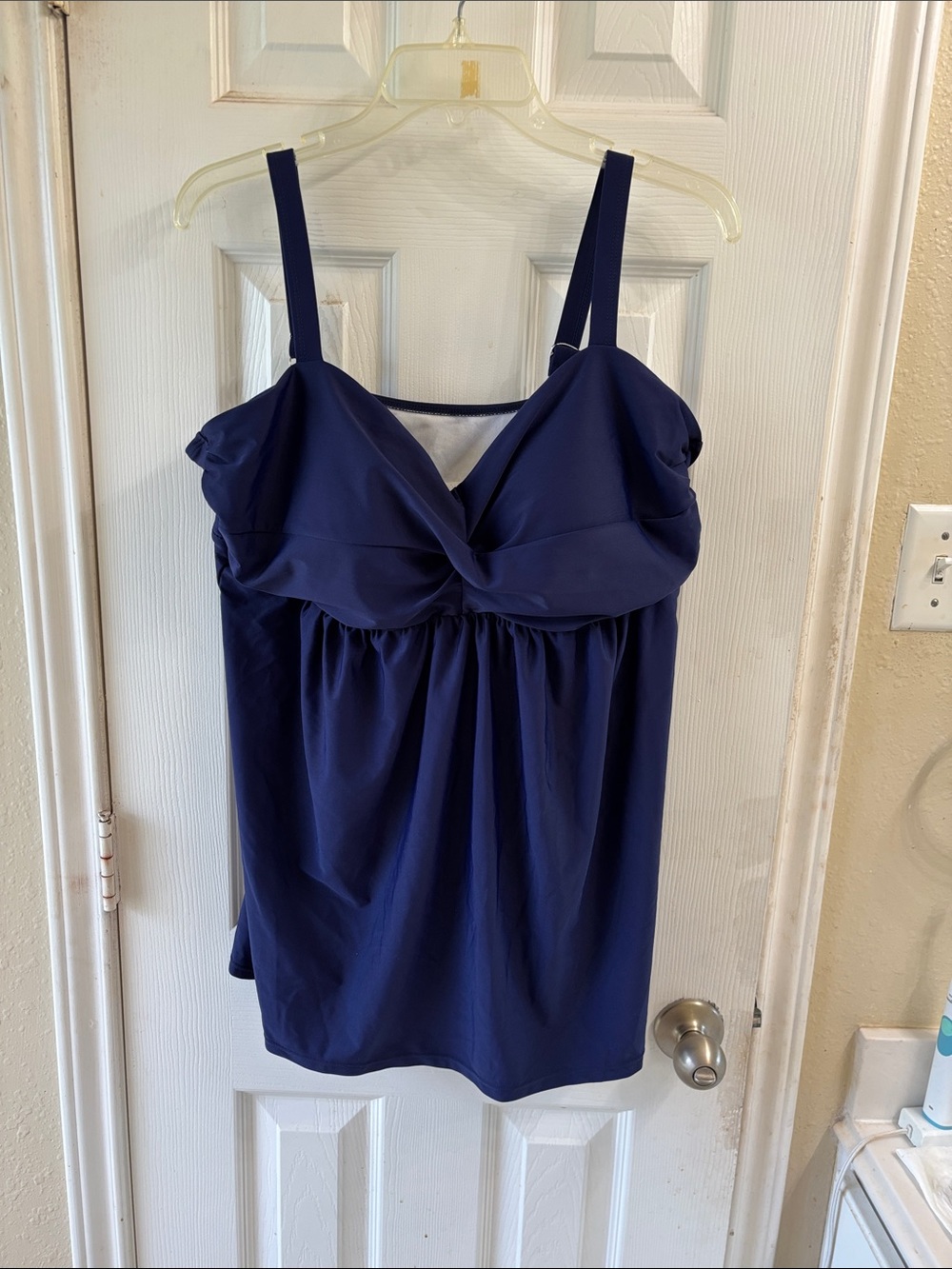 Aontus navy Blue swim top. NWT